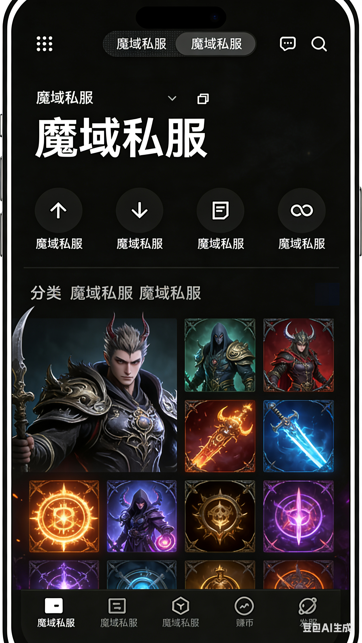 魔域秘境副本界面